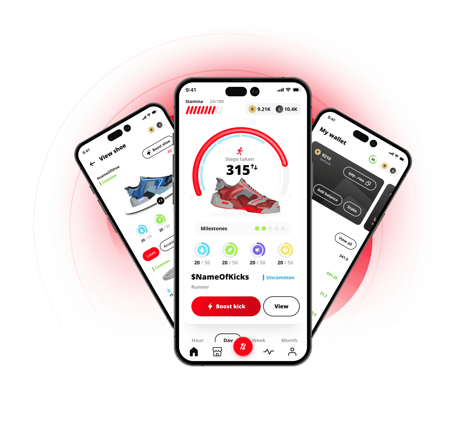 GetKicks, the Web3 app for sneaker enthusiasts. 3D NFT venture into the world "move to earn" while collecting futuristic and stylish footwear