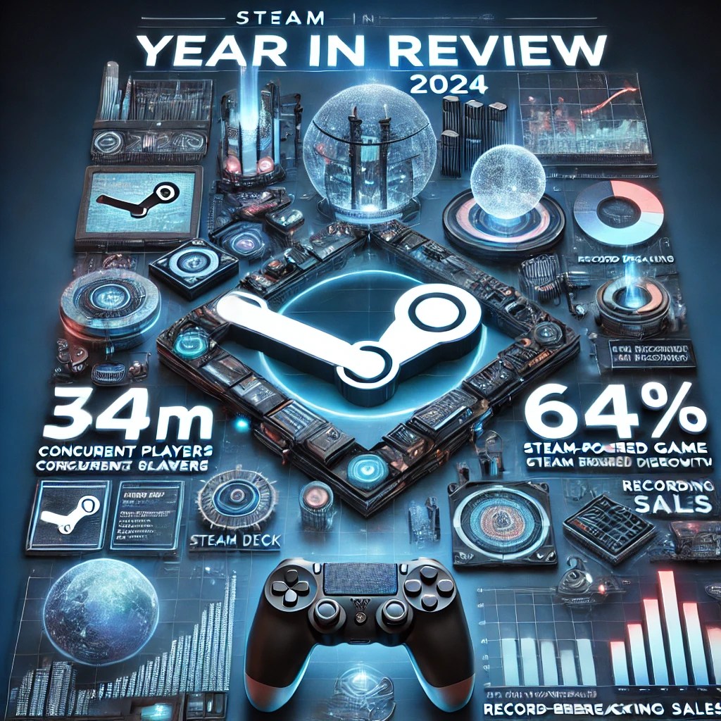 Steam Year in Review 2024: Record-Breaking Growth, Steam Deck’s Rise, and the Future of PC Gaming