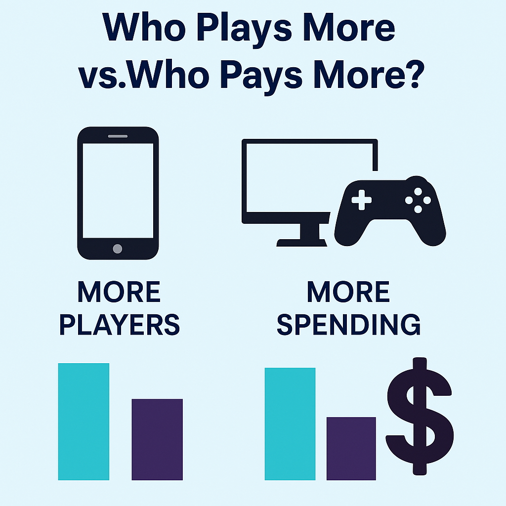 Gaming in 2025: Who Plays More vs. Who Pays More?